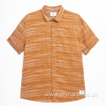 men's soft linen short sleeves print shirts